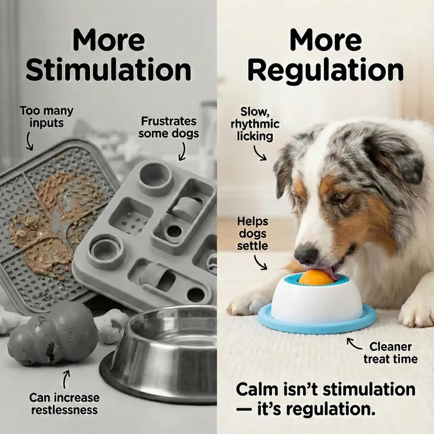 Wallure calming lick bowl